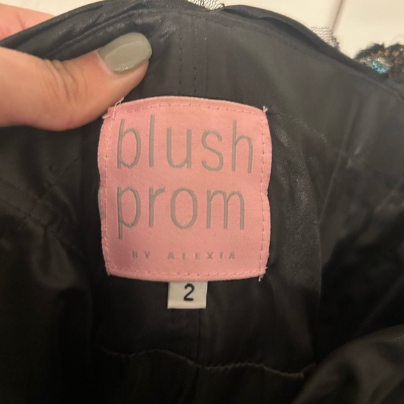 Blush Peacock Prom Dress by Alexia dress - Picture 5 of 6